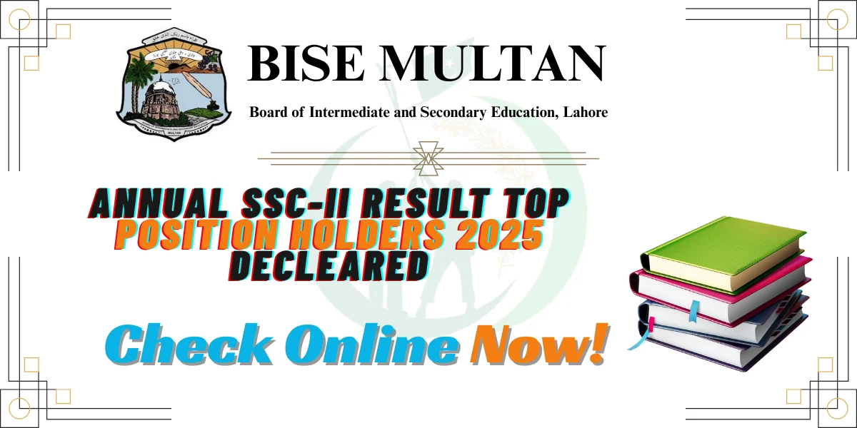 BISE Multan Board Matric Position Holders 2025