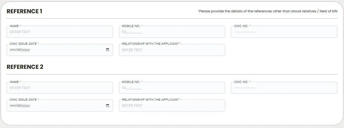 upload CNIC for E-Taxi